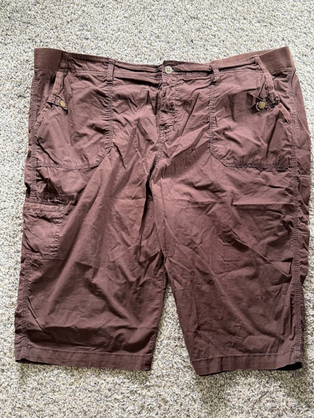 Long Brown shorts/crop pants Size 20W by Sonoma